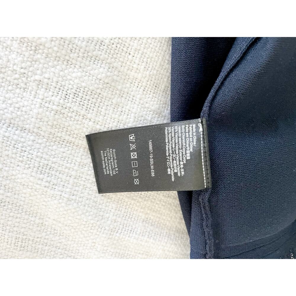 Scotch & Soda | Pointelle Knit Dress | Navy | Sz M - Picture 9 of 10